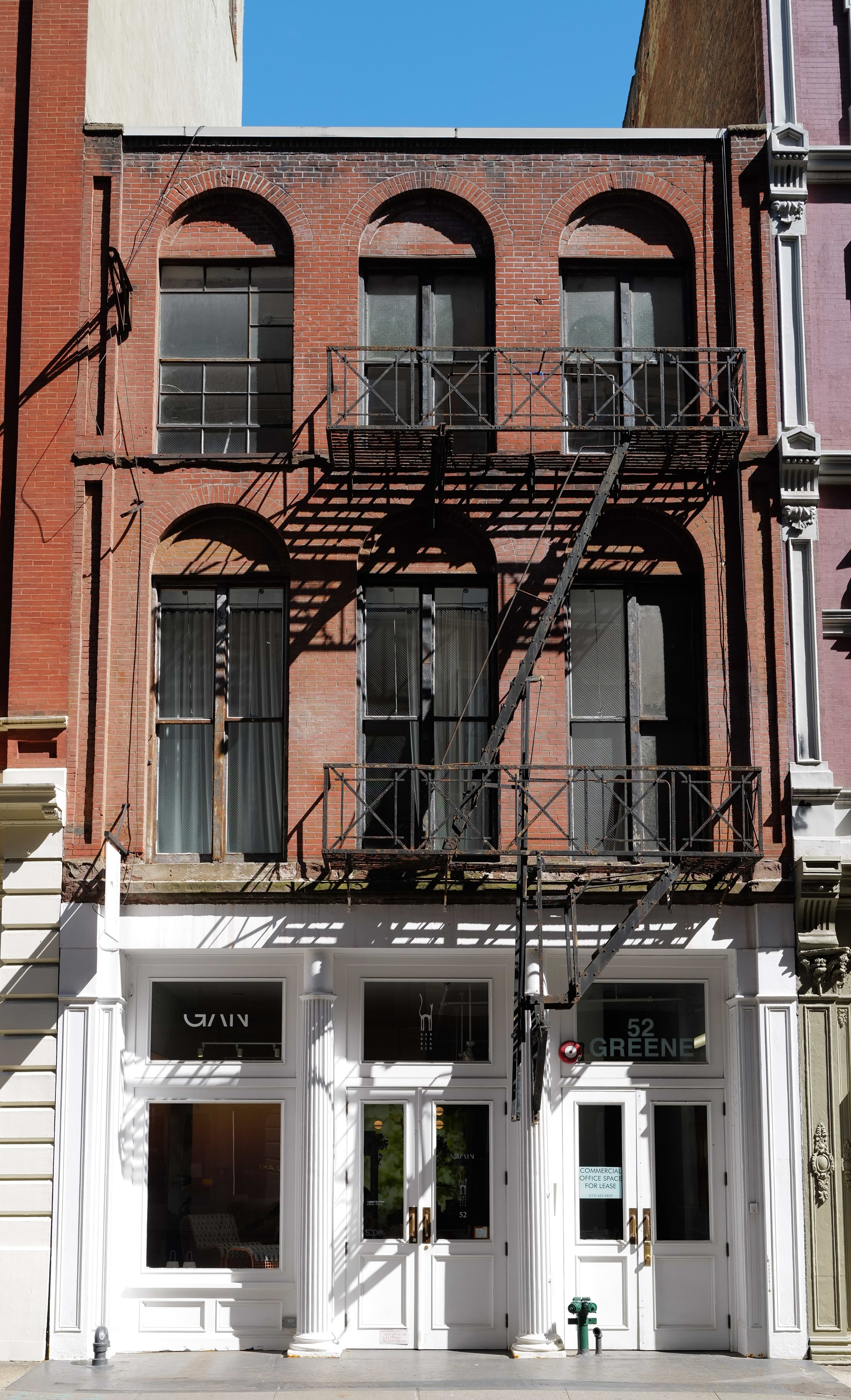 52 Greene Street facade, SoHo, New York